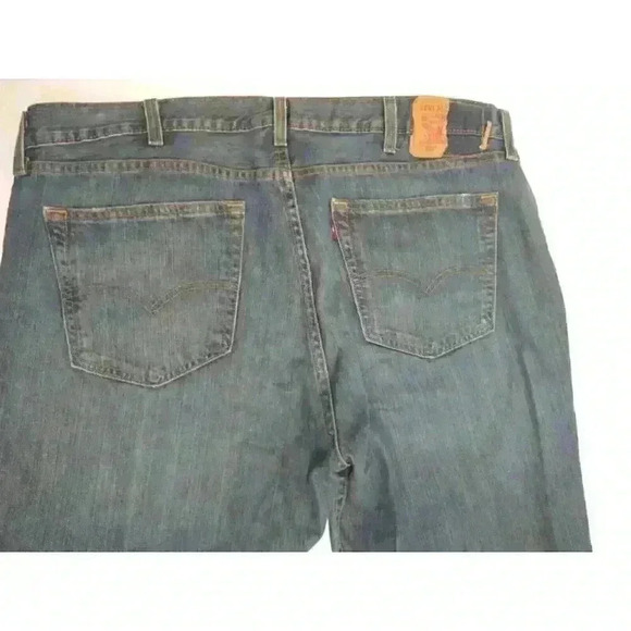 Levi's 559 Jeans Mens 38x32 (42x32) Stretchy Flex Blue Straight Leg Waterless - Picture 9 of 10